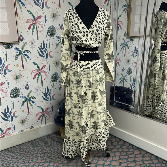 Summer Vibe Animal Print skirt & top set - Picture 1 of 15